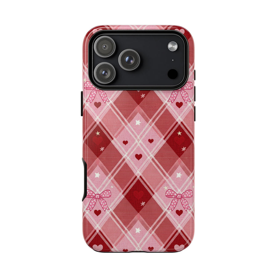 Pink Plaid Heart | Tough Case