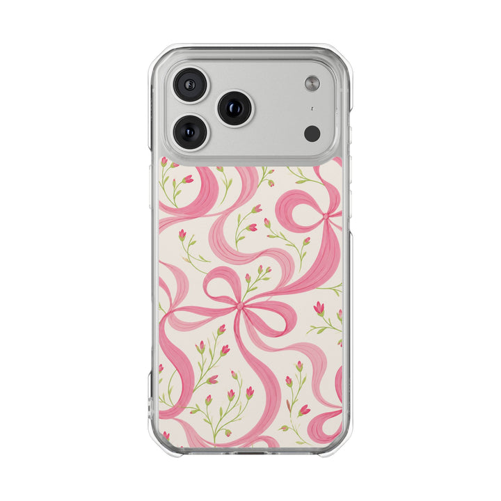 Ribbon Bloom | Clear MagSafe Case