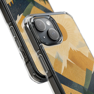 Golden Peaks | Clear MagSafe Case — product image 18