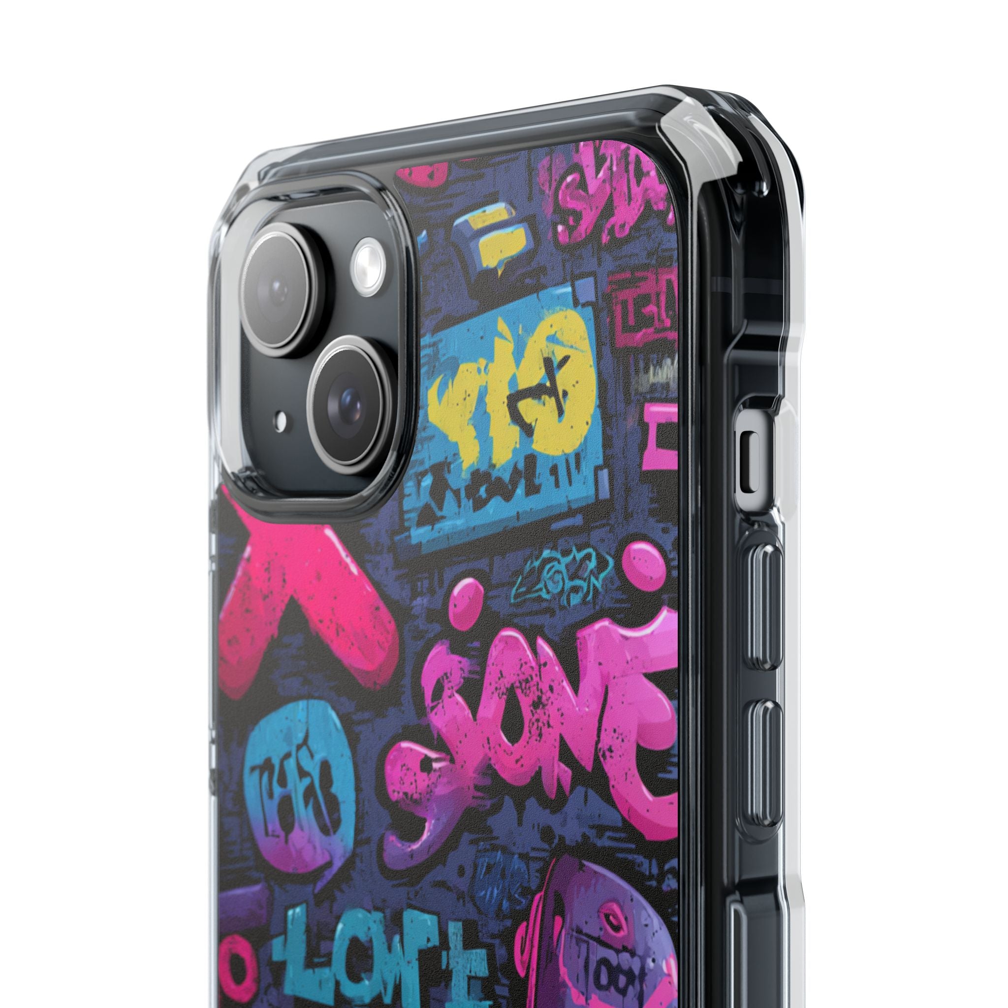 Neon Street Art | Clear MagSafe Case