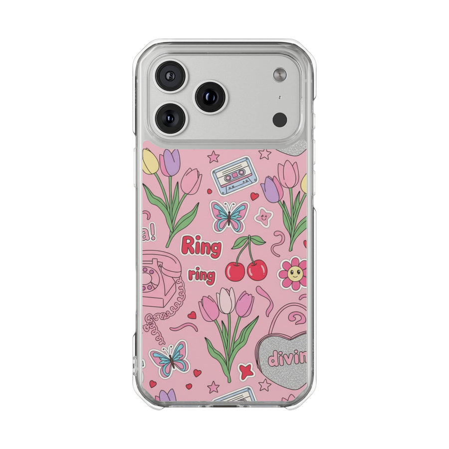 90s Girly Doodles | Clear MagSafe Case