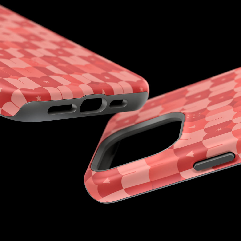 Coral Geo Tile | Tough MagSafe Case