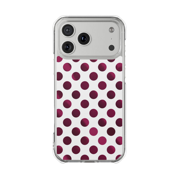 Berry Dots | Clear MagSafe Case