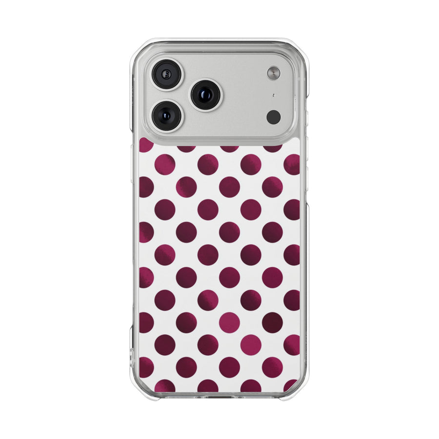 Berry Dots | Clear MagSafe Case
