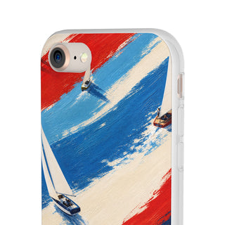 Regatta Stripes | Frosted Clear Case — product image 53