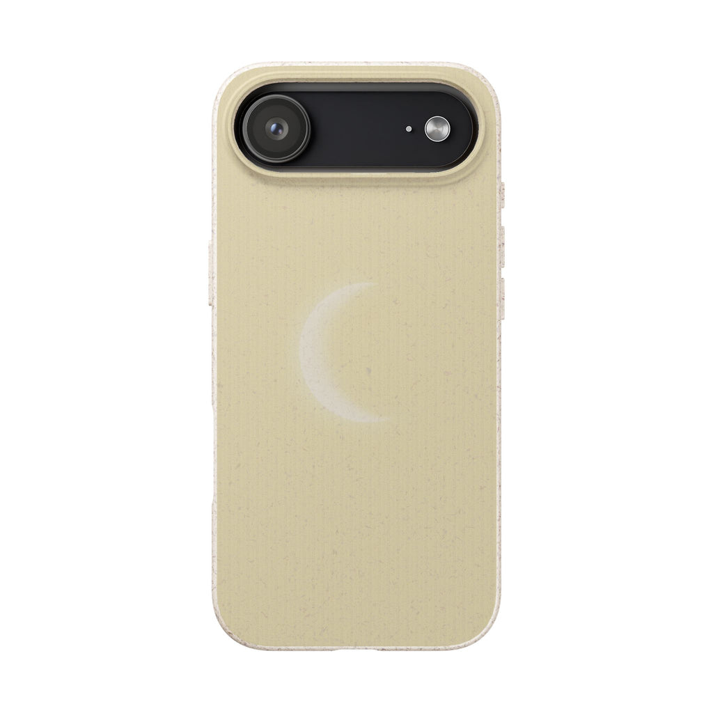 Lunar Calm celestial biodegradable case design