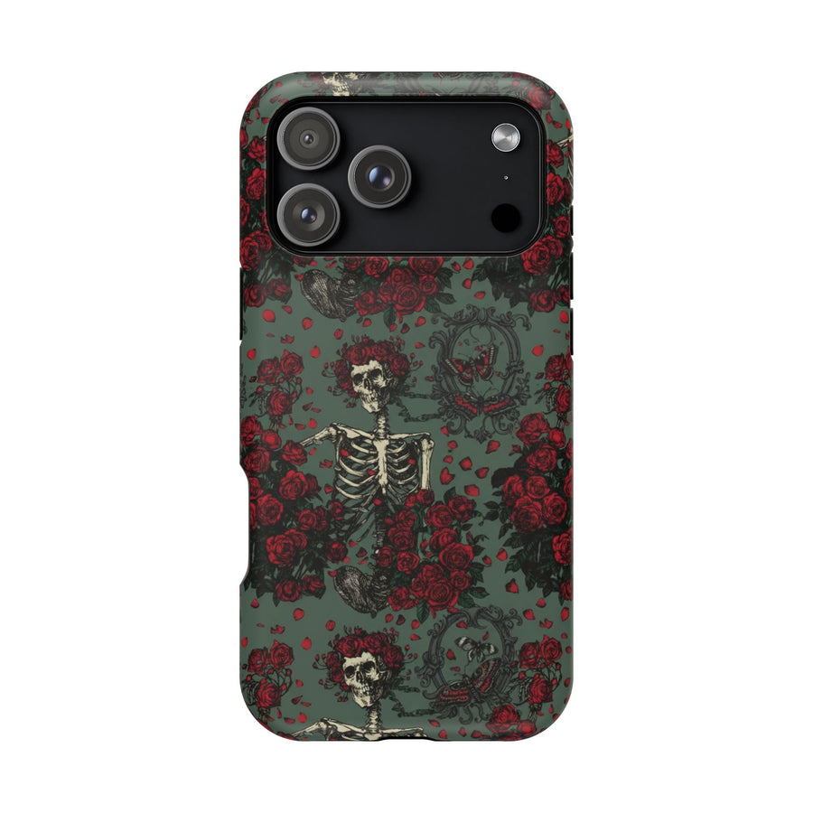Gothic Floral Skeleton | Tough MagSafe Case