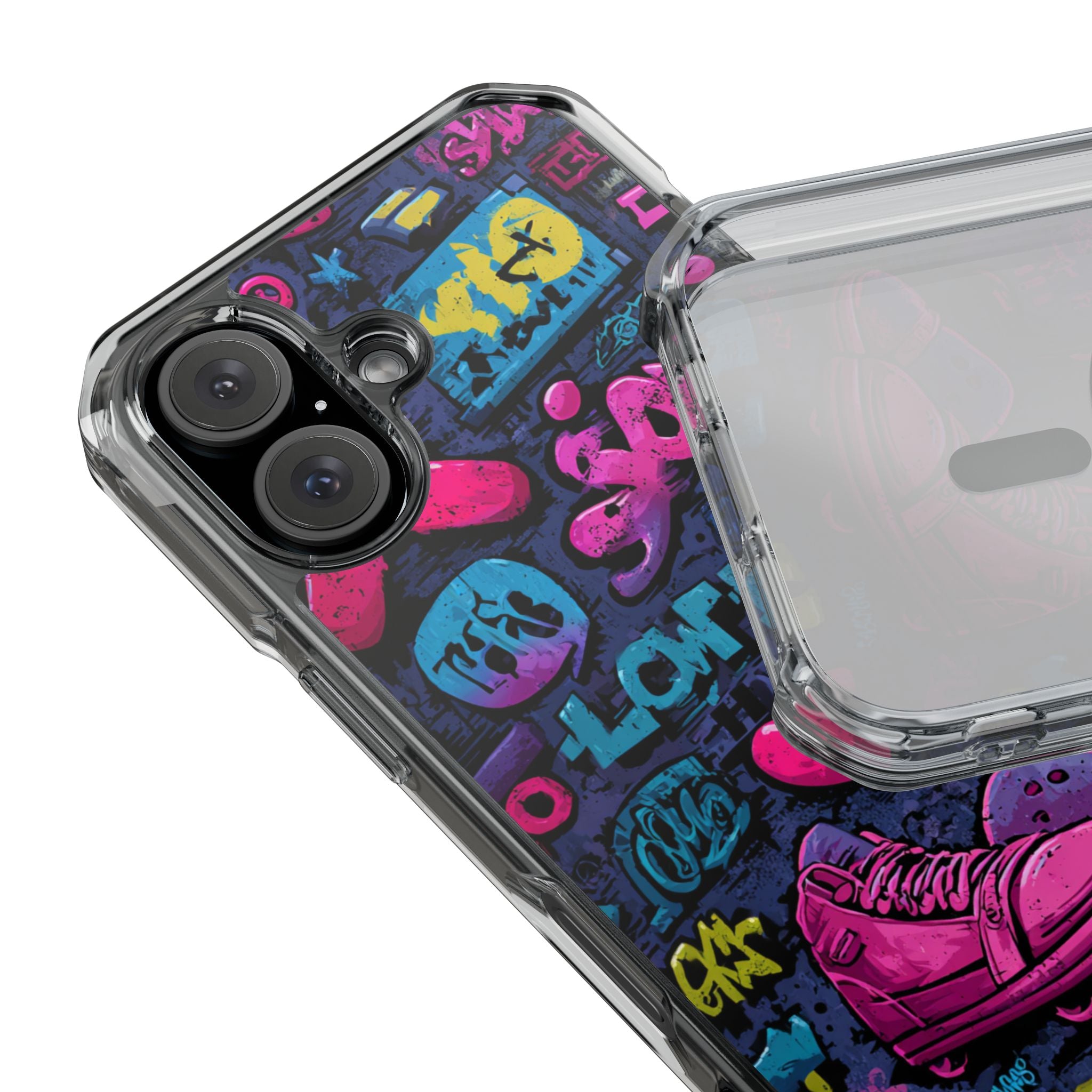 Neon Street Art | Clear MagSafe Case