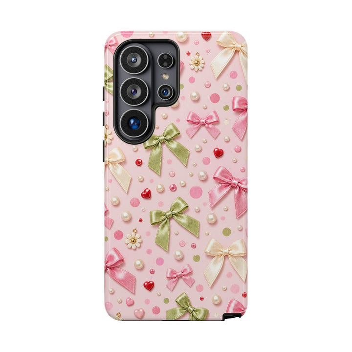 Dotty Bow phone case design