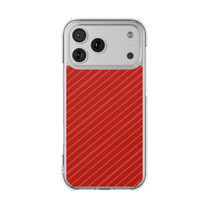 Tomato Diagonal | Clear MagSafe Case