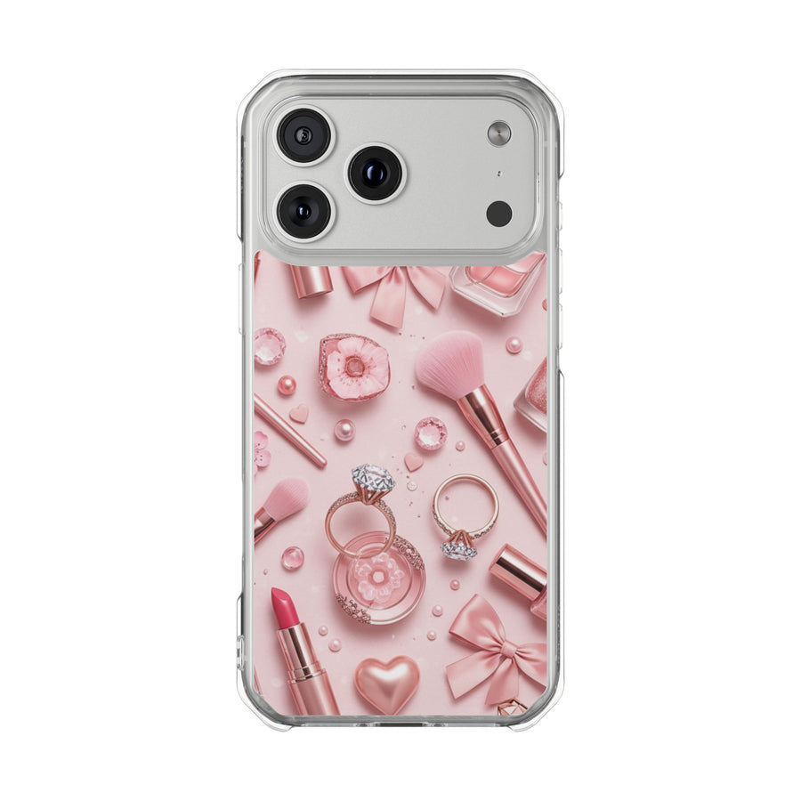 Pink Makeup | Clear MagSafe Case