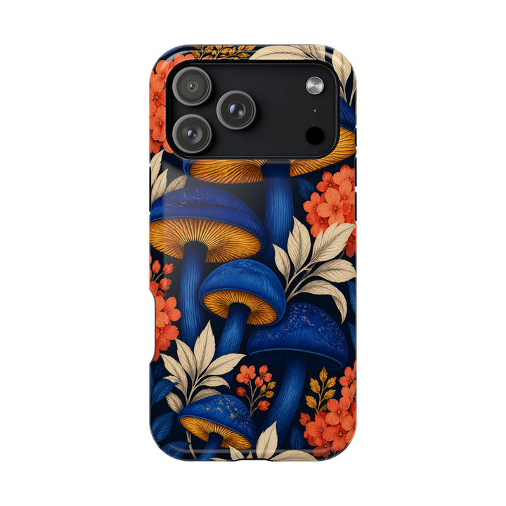 Cobalt Mushrooms | Tough MagSafe Case