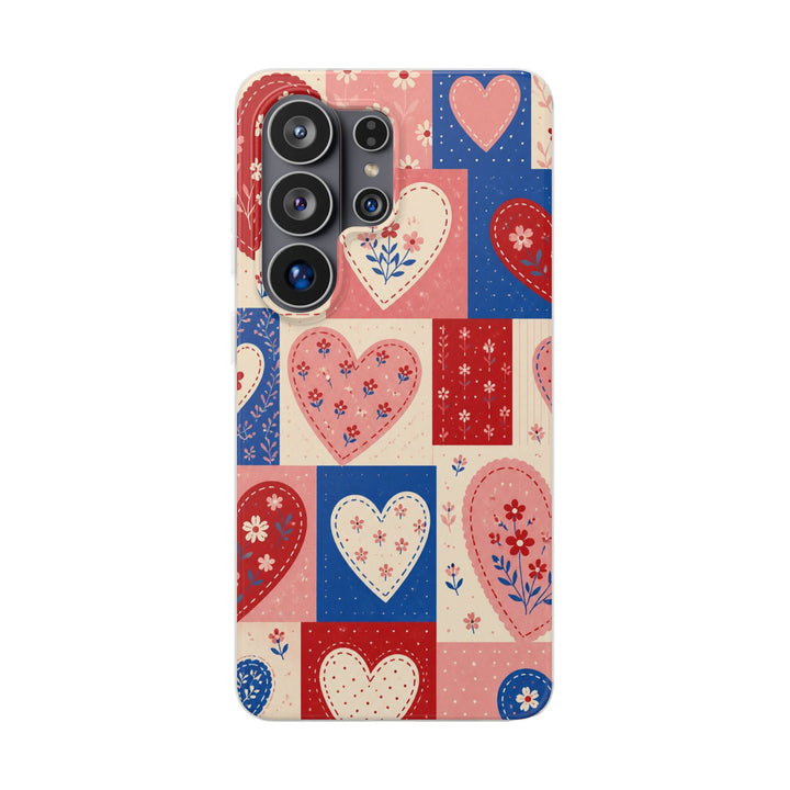 Patchwork Hearts | Clear Case