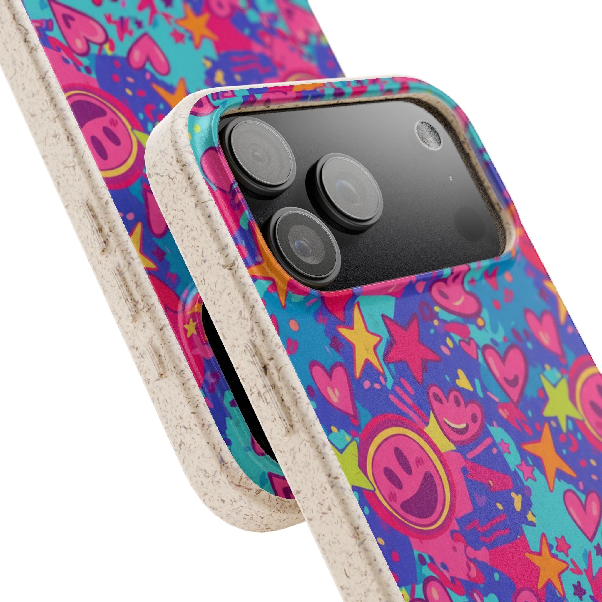 Smiley Pop cute biodegradable case design