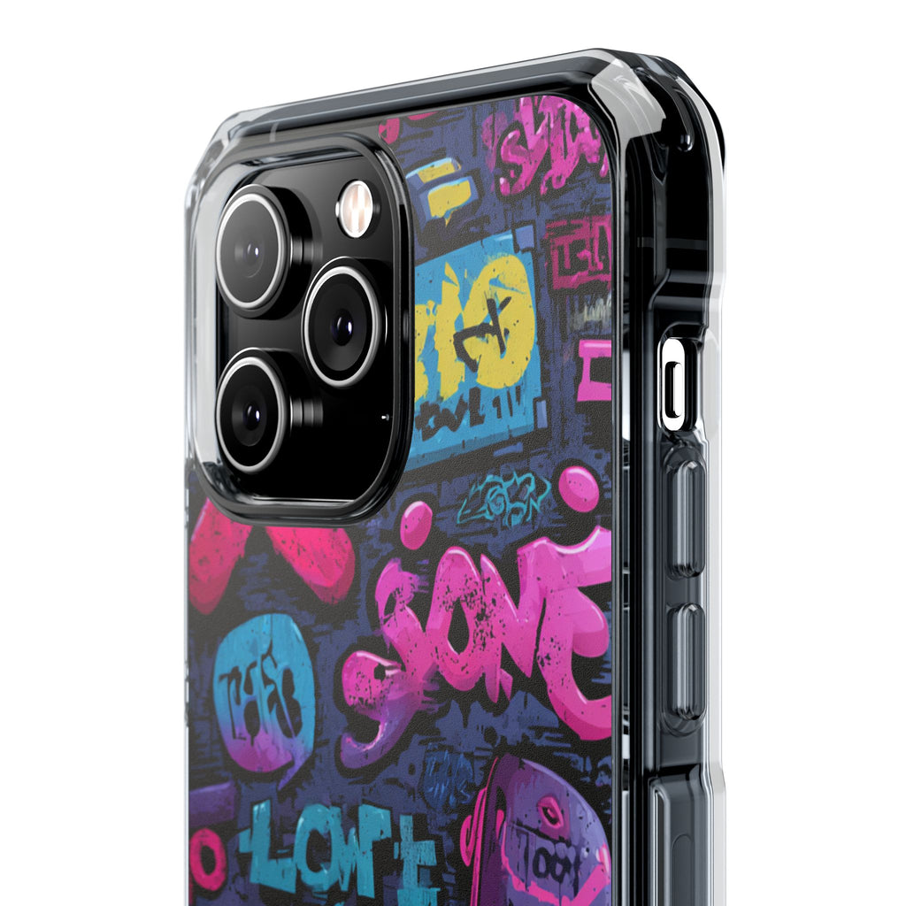 Neon Street Art | Clear MagSafe Case