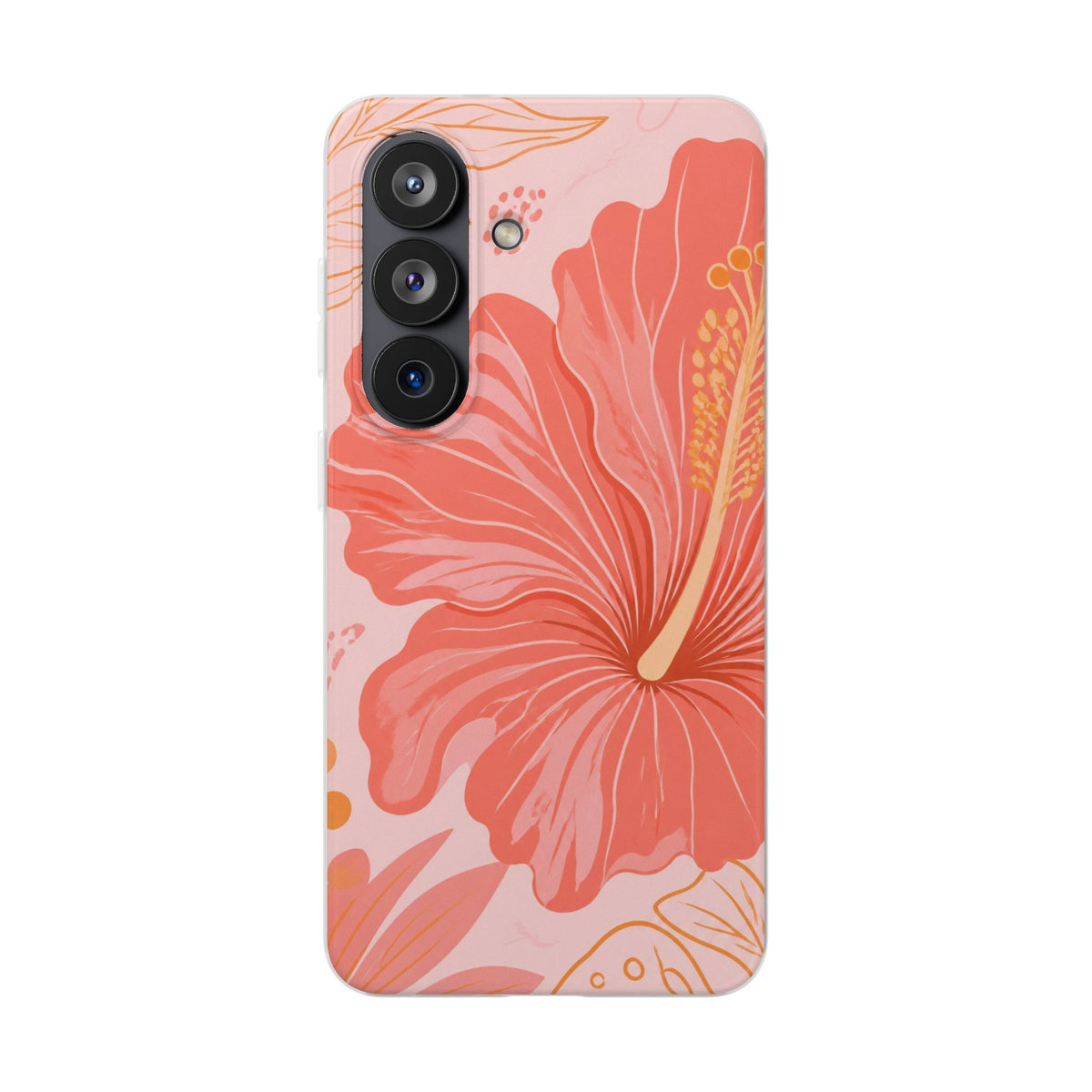 Coral Hibiscus | Clear Case — product image 17