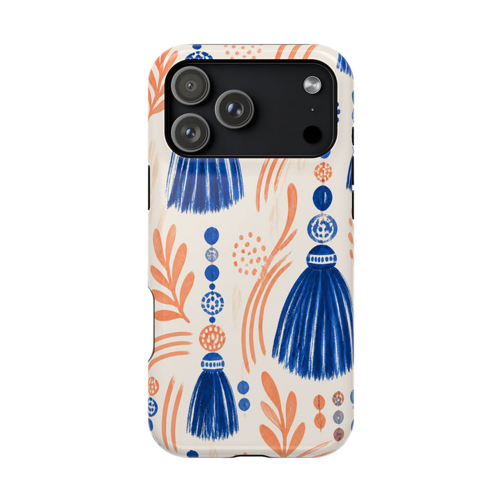 Cobalt Tassels phone case design