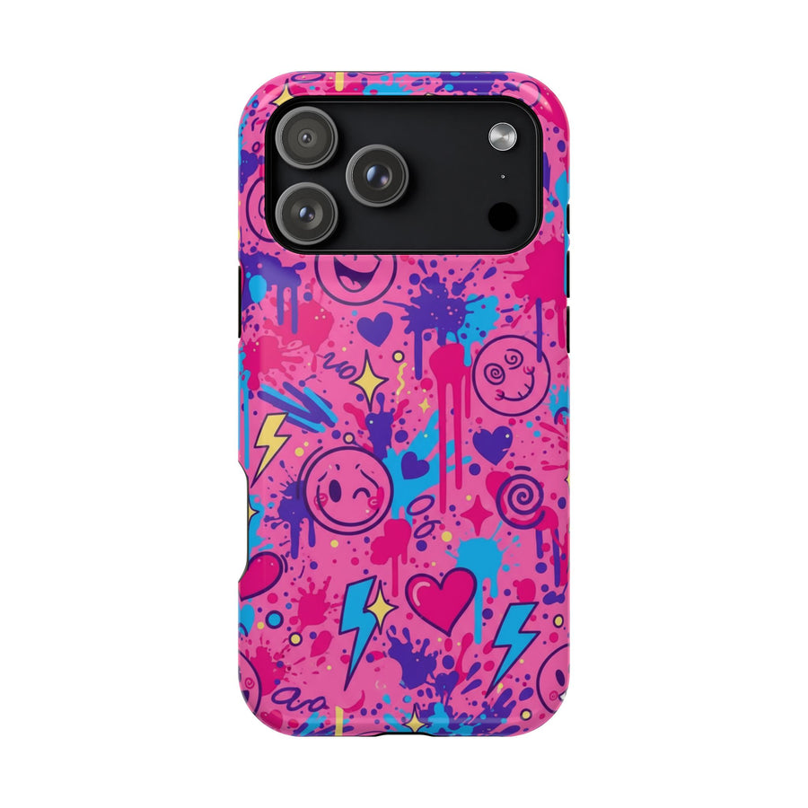 Neon Pop Graffiti | Tough MagSafe Case