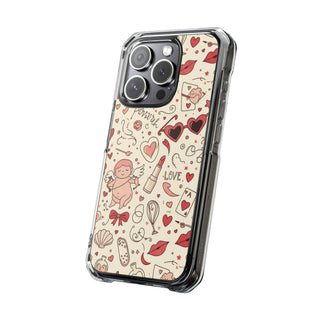 Rosy Meadow | Clear MagSafe Case