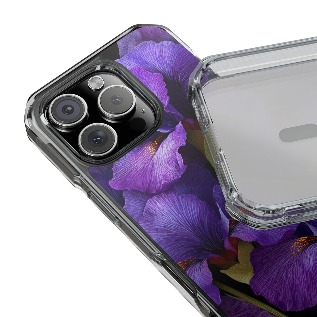 Purple Iris | Clear MagSafe Case