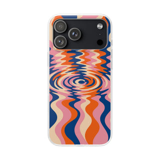 Ripple Harlequin | Frosted Clear Case — product front view