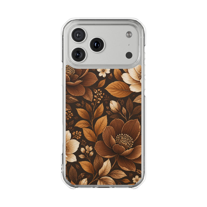 Cocoa Bloom | Clear MagSafe Case
