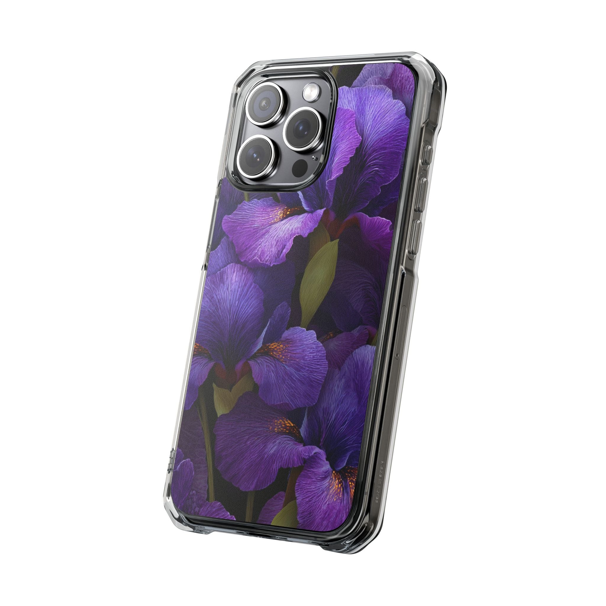 Purple Iris | Clear MagSafe Case