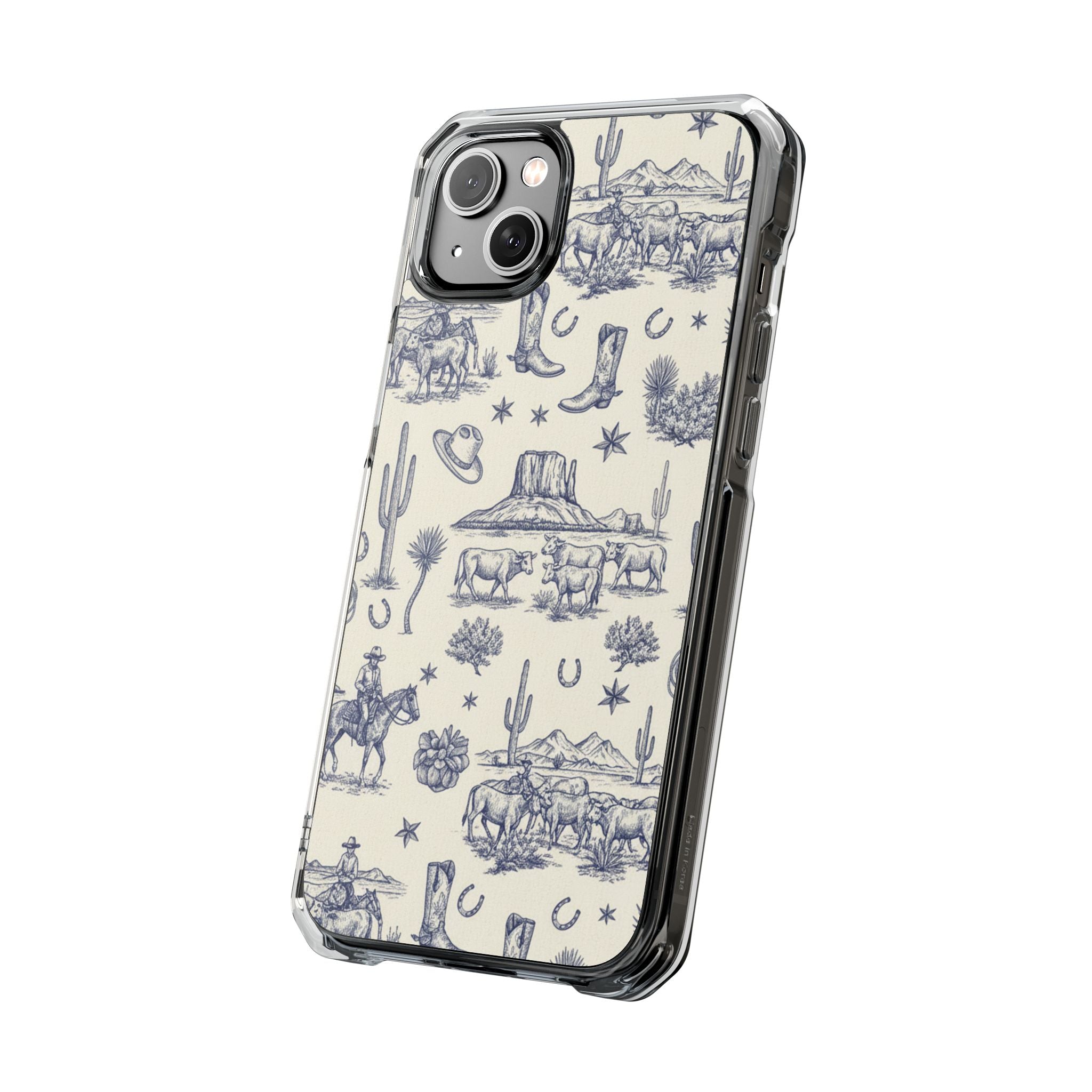 Whimsical Toile | Clear MagSafe Case