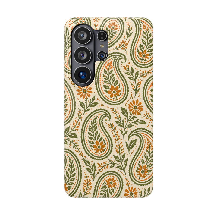 Olive Paisley | Tough MagSafe Case