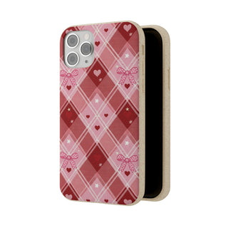 Heart Plaid | Biodegradable Case