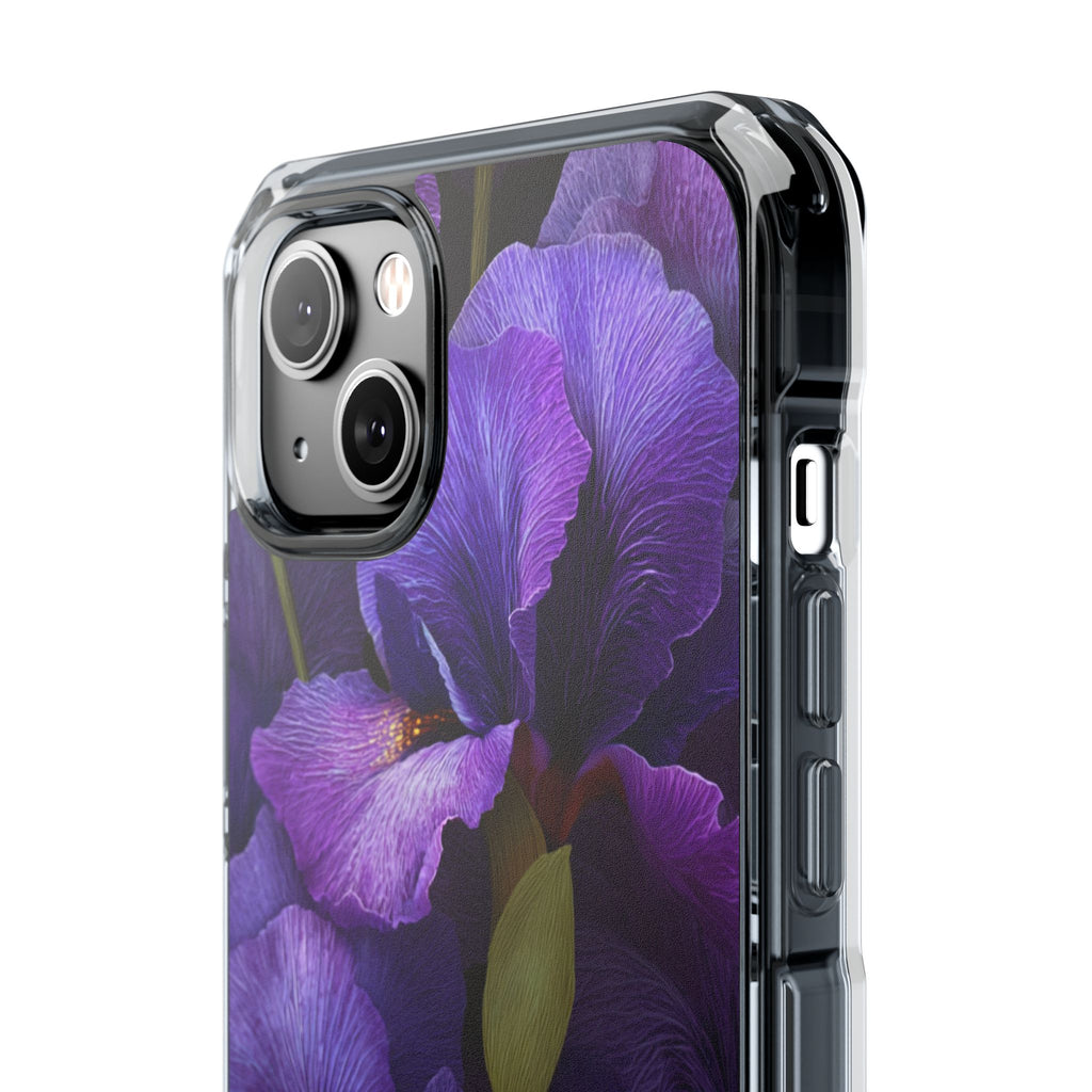 Purple Iris | Clear MagSafe Case