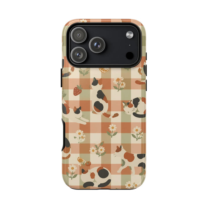Calico Picnic phone case design