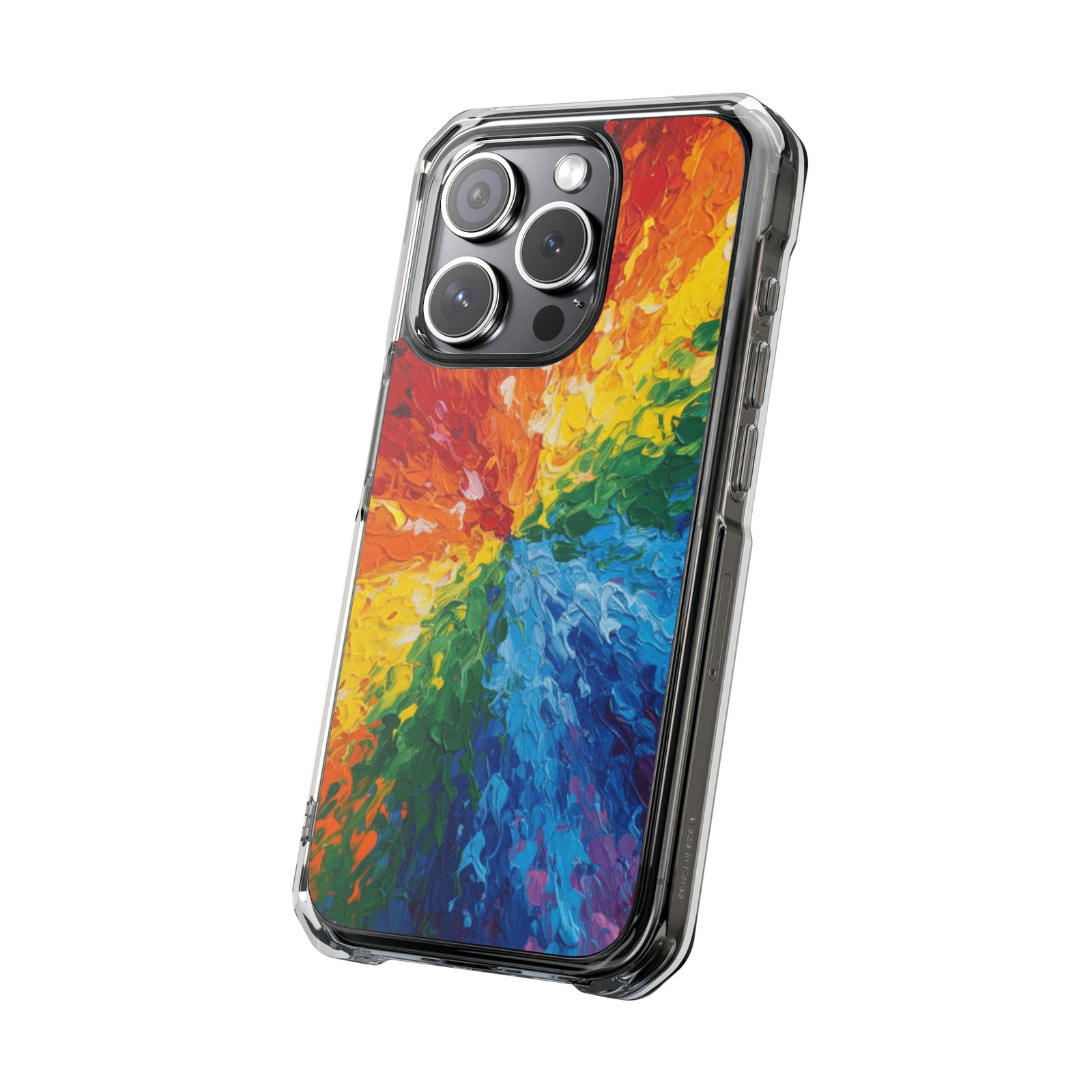 Rainbow Vortex | Clear MagSafe Case