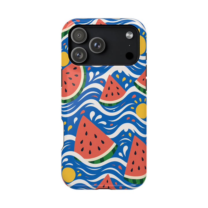 Watermelon Waves phone case design