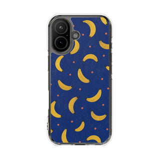 Cobalt Bananas | Clear MagSafe Case