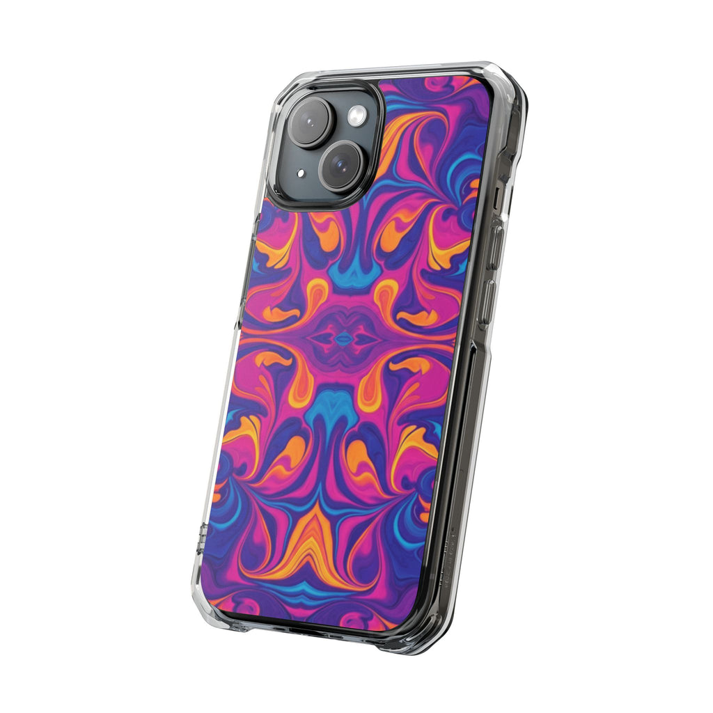 Neon Marble | Clear MagSafe Case