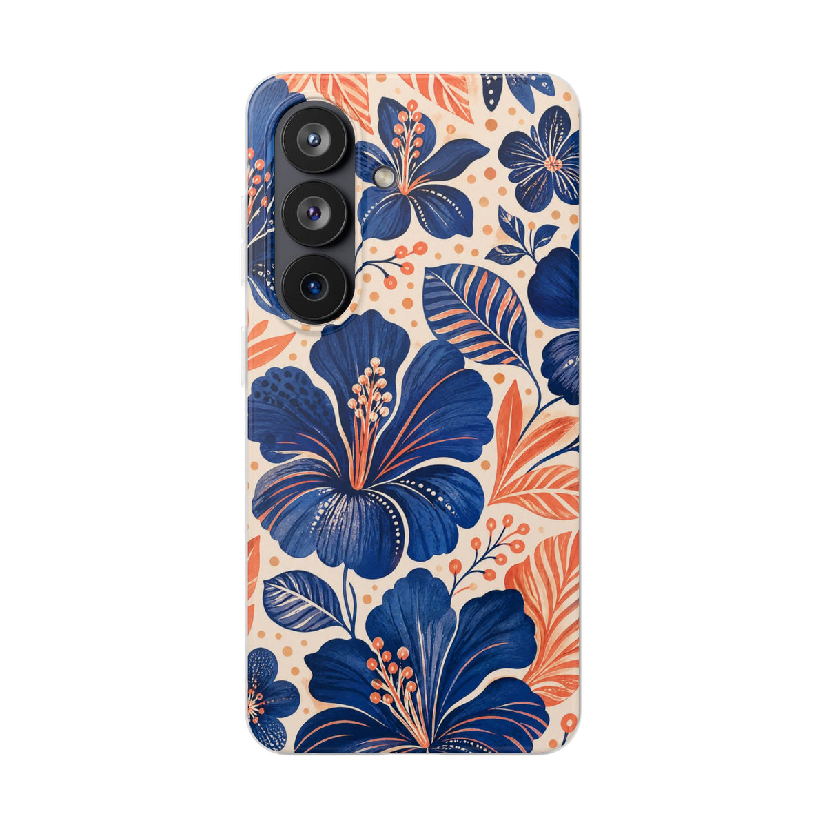 Indigo Hibiscus | Clear Case — product image 17