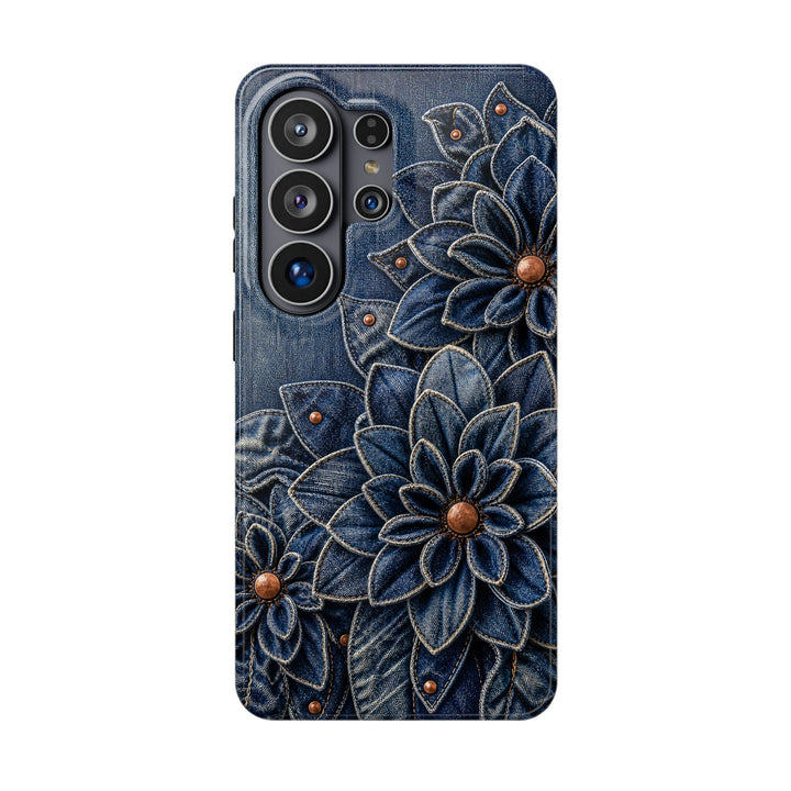 Denim Dahlia | Tough MagSafe Case