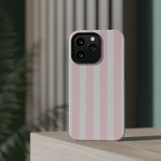 Pink Pinstripe | Tough MagSafe Case