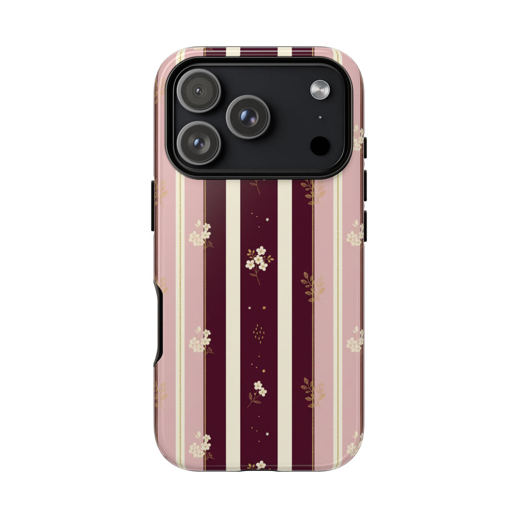 Vintage Pinstripe Bow | Tough Case