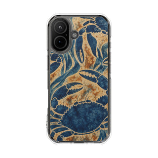 Indigo Crab | Clear MagSafe Case