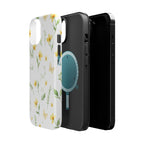 Daisy Whisper floral tough magsafe case design