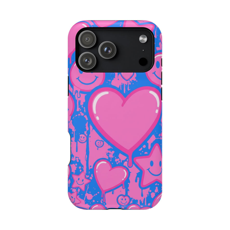 Bubblegum Hearts | Tough MagSafe Case