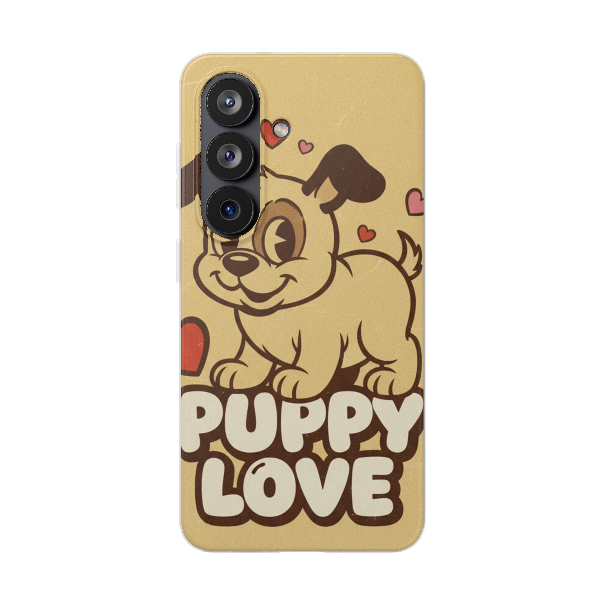 Puppy Love cute samsung clear case design