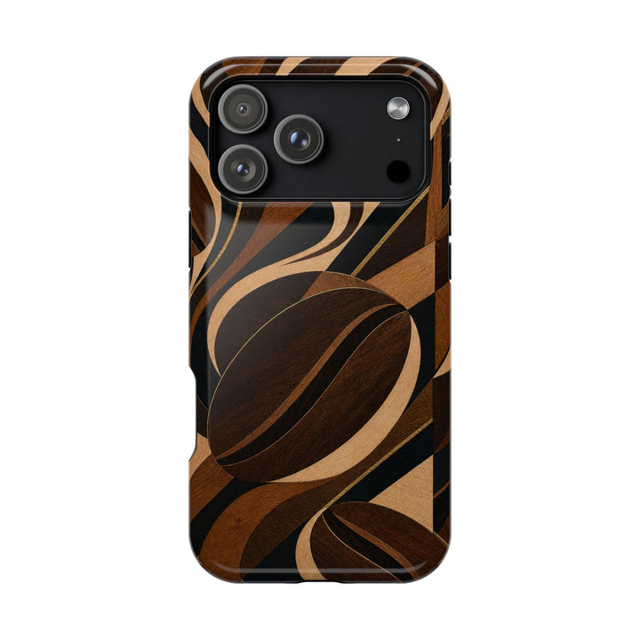 Espresso Marquetry | Tough MagSafe Case