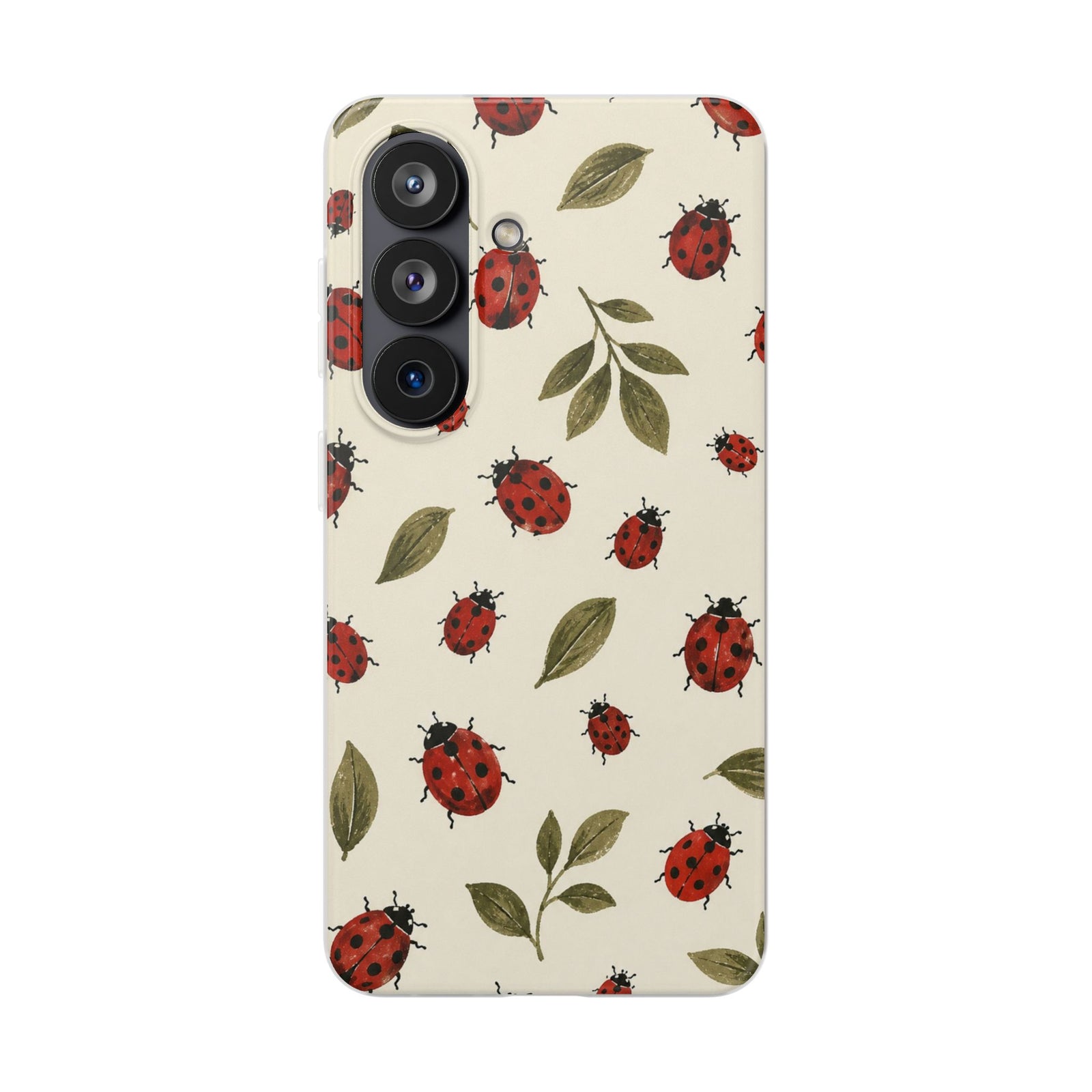 Ivory Ladybugs | Clear Case