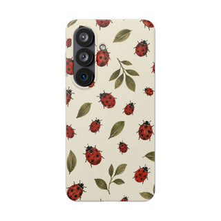 Ivory Ladybugs | Clear Case