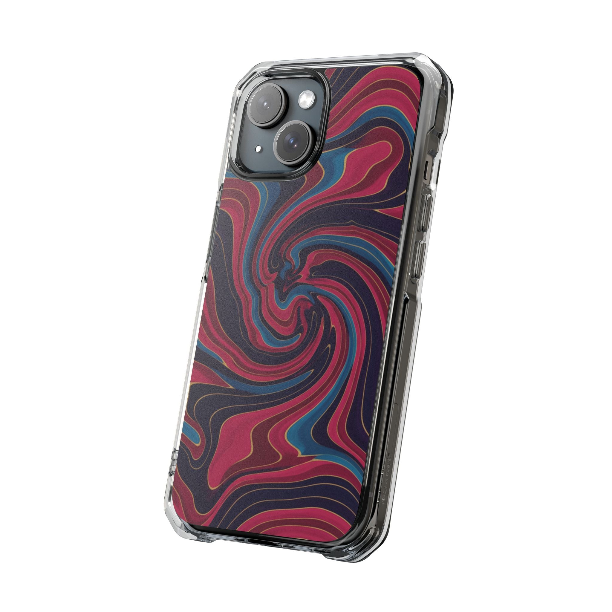 Noir Swirl | Clear MagSafe Case