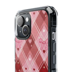 Heart Plaid | Clear MagSafe Case