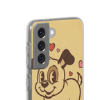 Puppy Love cute samsung clear case design